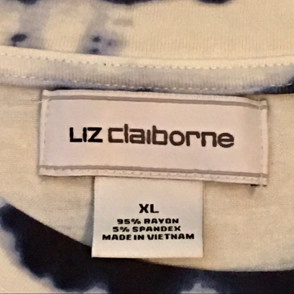 Liz Claiborne Striped Twist Front Dress - Picture 3 of 13